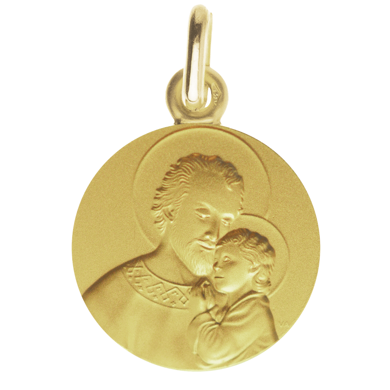 Portrait de Saint Joseph protecteur 9 carats Portrait de Saint Joseph protecteur 9 carats