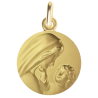 medaille de bapteme regard maternel laudate