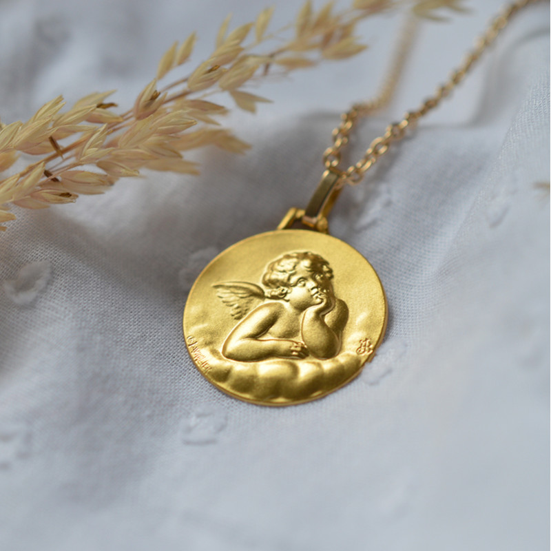 Medaille de bapteme :  Ange de Raphaël Medaille de bapteme :  Ange de Raphaël