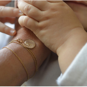 mini medaille bapteme Vierge à l'Eglantier