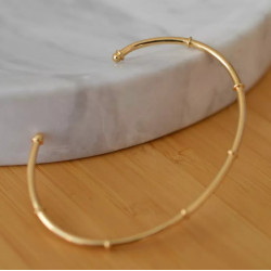 jonc or héritage bracelet jetons gravés