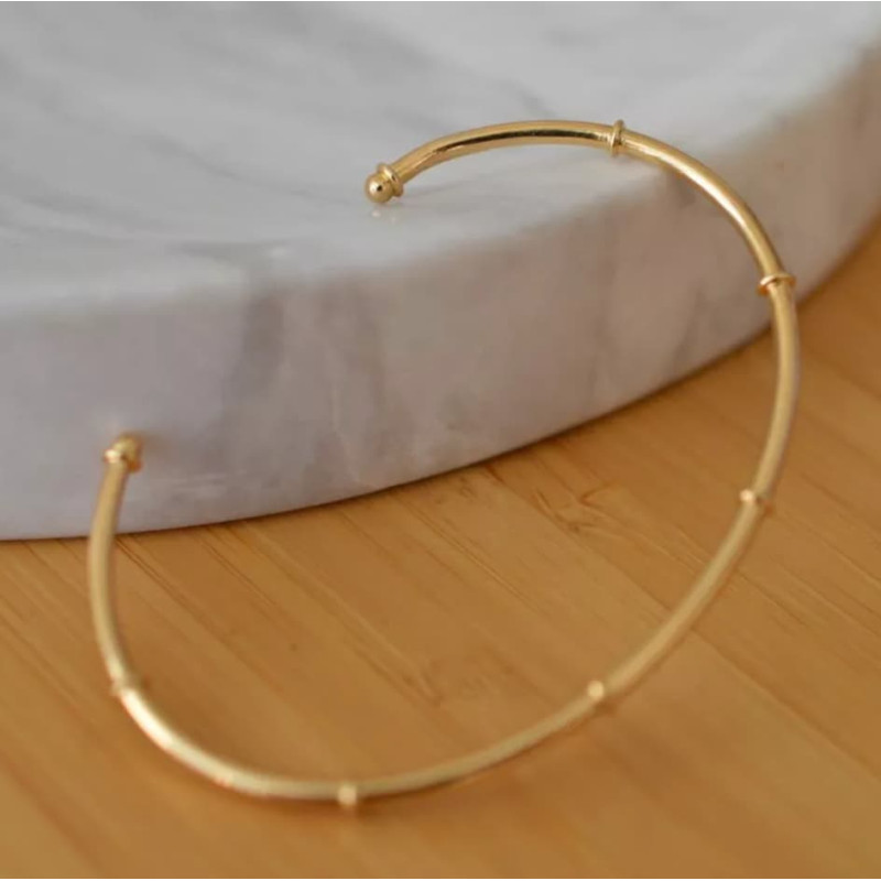 jonc or héritage bracelet jetons gravés