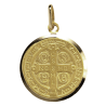 medaille saint benoit or