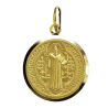 medaille saint benoit or