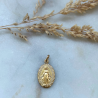 Médaille miraculeuse en or jaune 18 carats l'immaculée conception