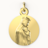 Médaille de baptême Notre-Dame de la sagesse 9 carats Médaille de baptême Notre-Dame de la sagesse 9 carats