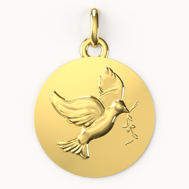 Médaille de baptême Colombe Médaille de baptême Colombe