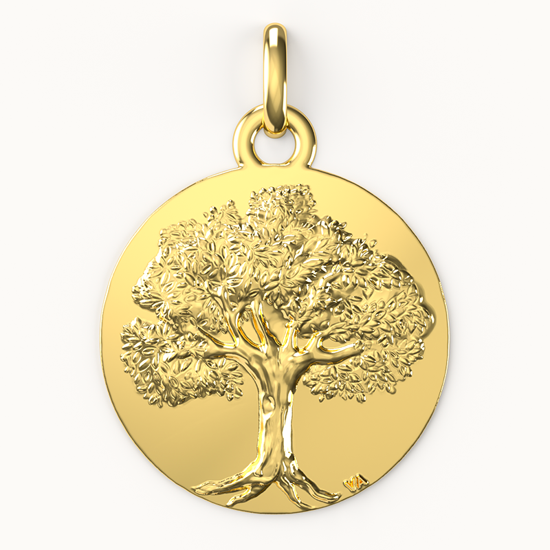 Médaille de baptême Arbre de vie Médaille de baptême Arbre de vie