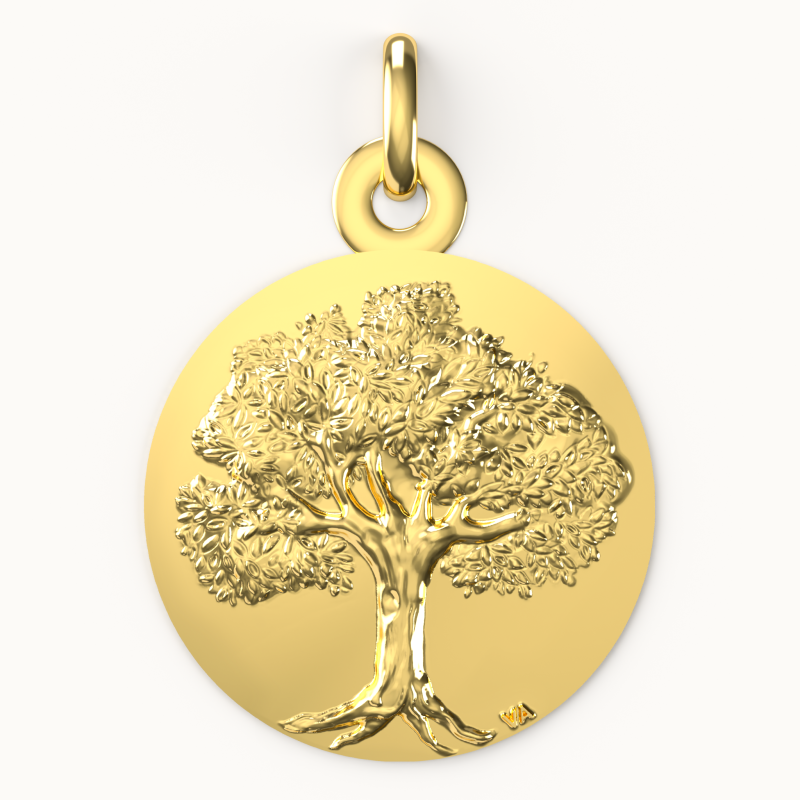 Médaille de baptême Arbre de vie Médaille de baptême Arbre de vie