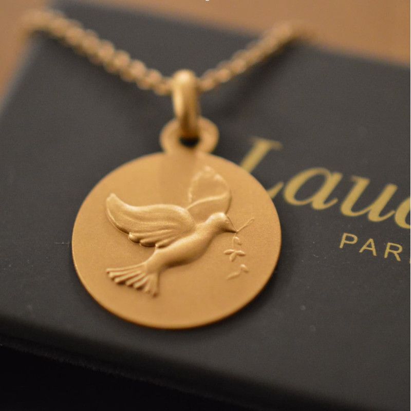 Médaille de baptême Colombe Médaille de baptême Colombe