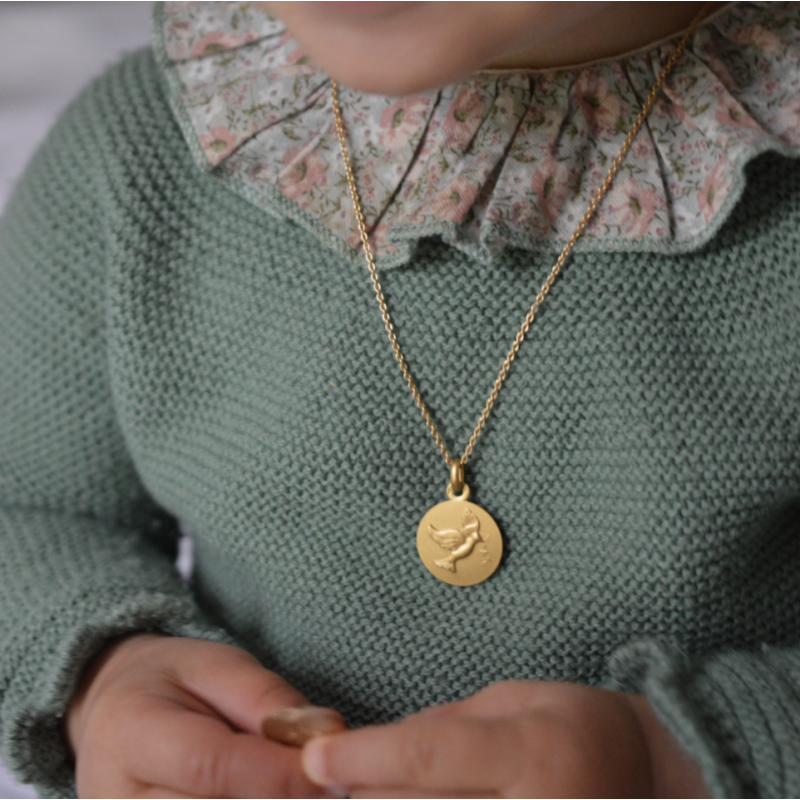 Médaille de baptême Colombe