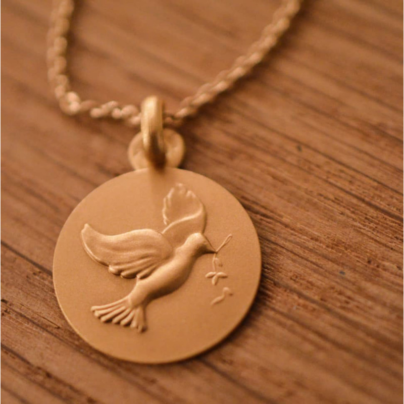 Médaille de baptême Colombe Médaille de baptême Colombe