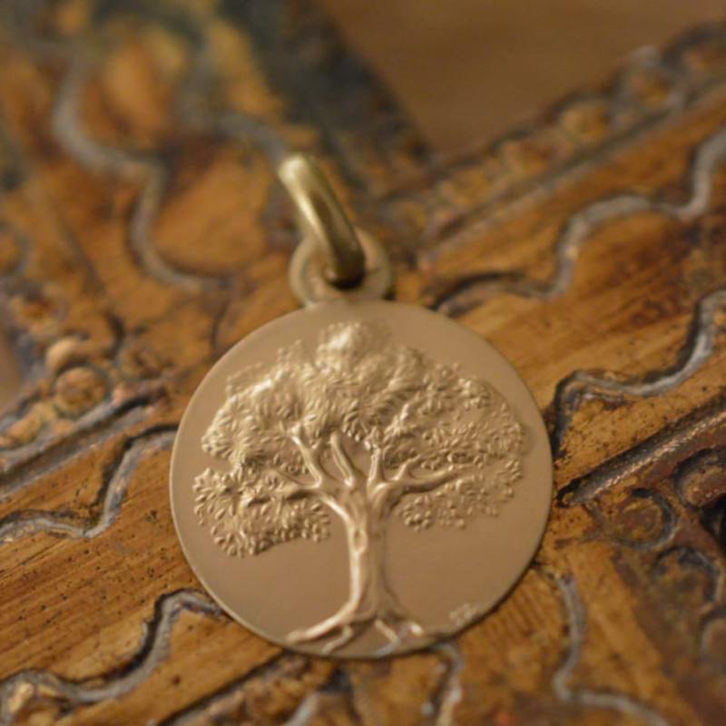 Médaille de baptême Arbre de vie Médaille de baptême Arbre de vie