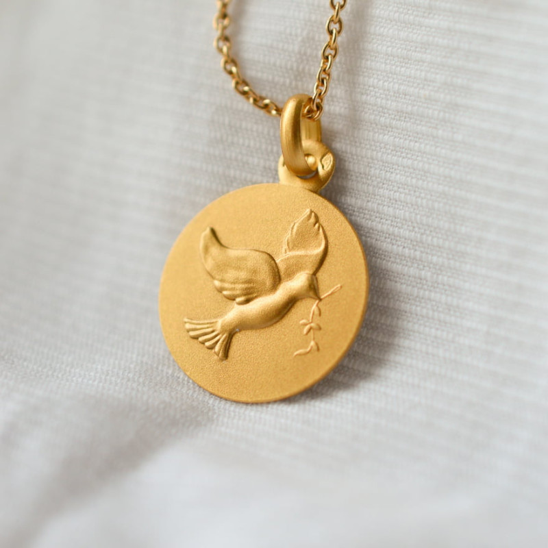 Médaille de baptême Colombe Médaille de baptême Colombe