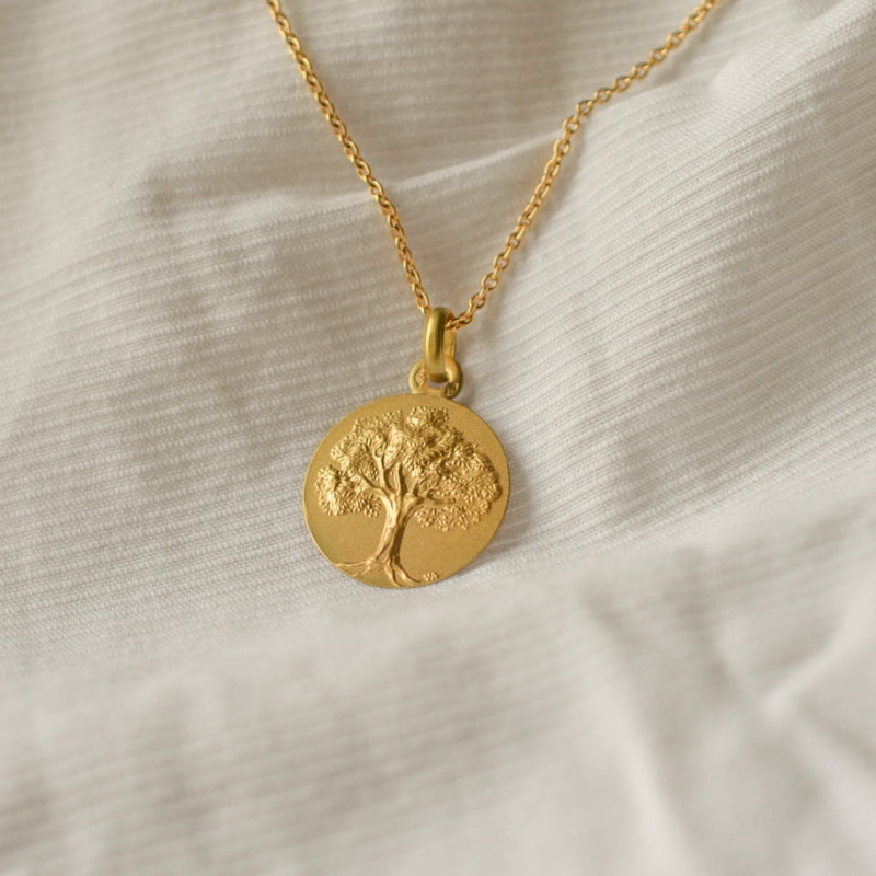 Médaille de baptême Arbre de vie Médaille de baptême Arbre de vie