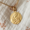 Médaille de baptême Amour Eternel 9 carats