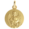 Maison Laudate - Medalla de bautizo Ángel Guardián oro amarillo de 18 quilates