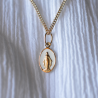 laudate medaille miraculeuse or 18 carats blanc
