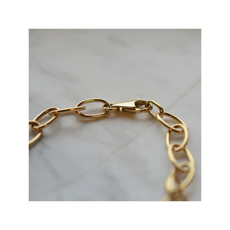 bracelet famille or jaune personnalisable laudate