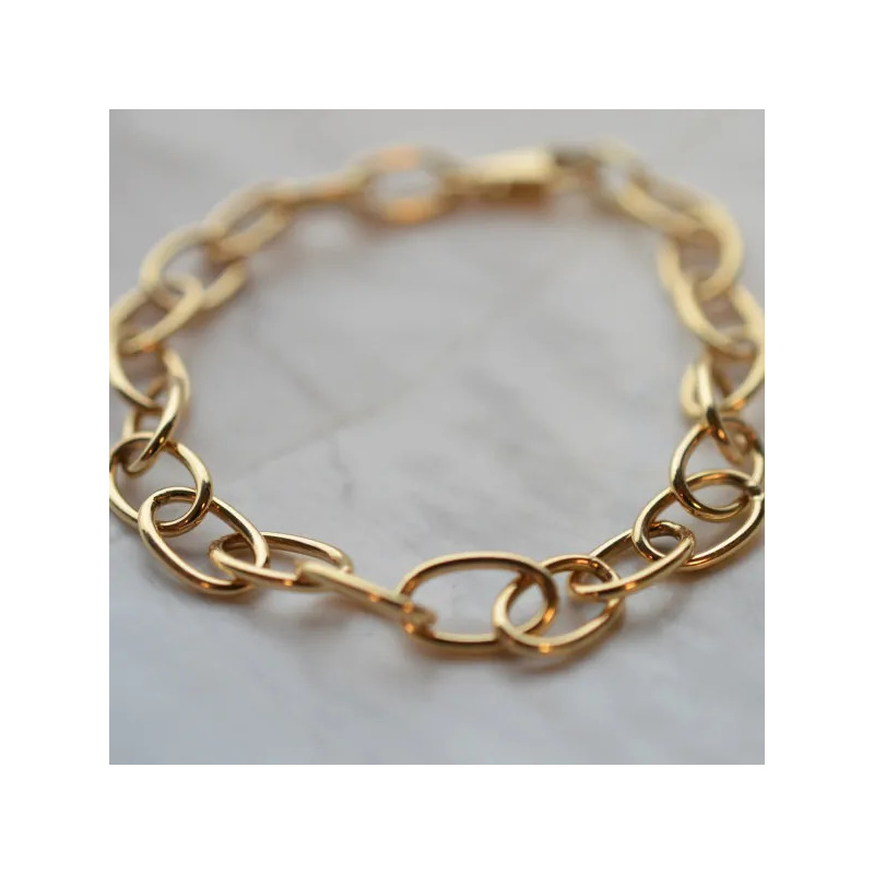 bracelet famille or jaune personnalisable laudate