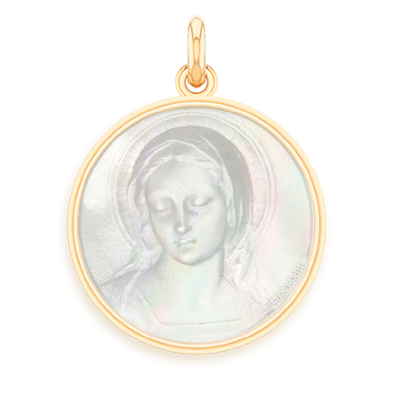Medaille bapteme Amabilis Nacre Medaille bapteme Amabilis Nacre