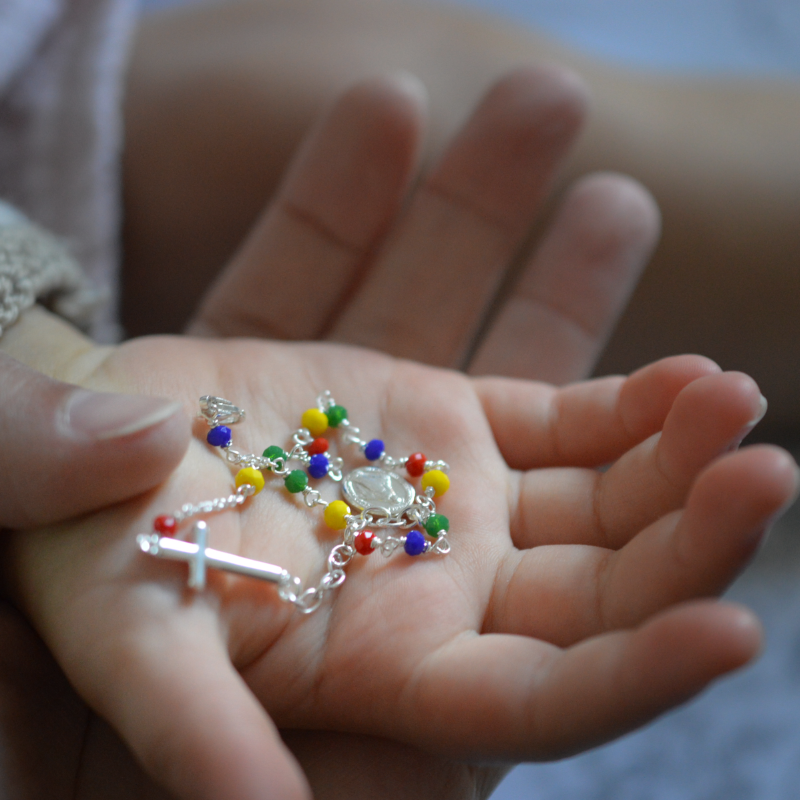 bracelet dizainier argent massif laudate jubilé d'espérance 2025