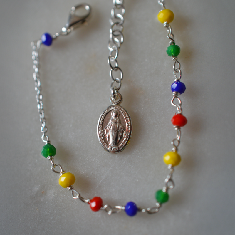 bracelet dizainier argent massif laudate jubilé d'espérance 2025