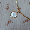 medaille nacre et or ange raphel maison laudate