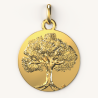 medaille de bapteme arbre de vie laudate