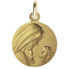 medaille de bapteme regard maternel laudate