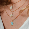 laudate medaille miraculeuse or 18 carats rose clair laudate medaille miraculeuse or 18 carats rose clair