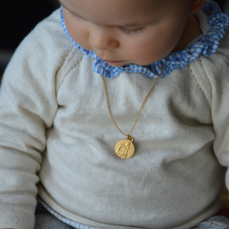medaille de bapteme saint joseph protecteur laudate