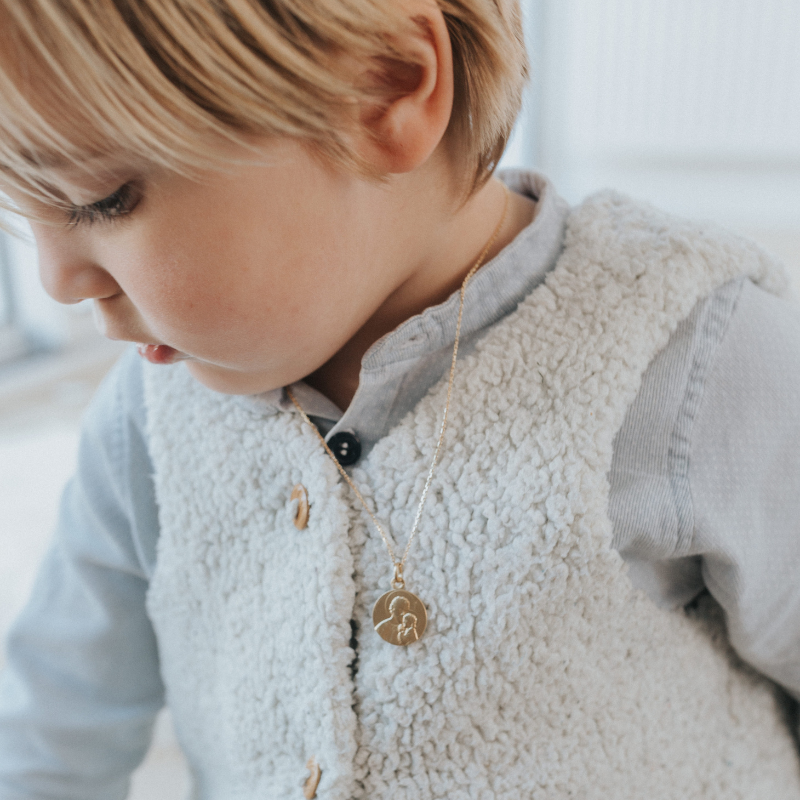 Medaille bapteme Portrait de Saint Joseph Protecteur