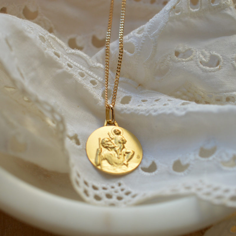 Medaille bapteme Saint Christophe - Porteur du Christ
