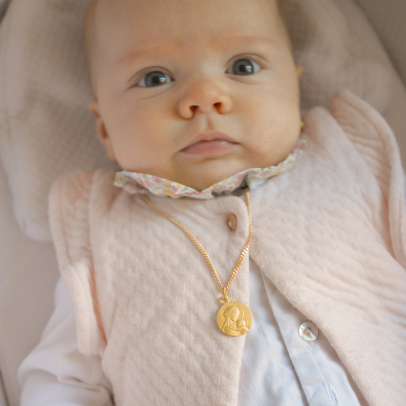 Médaille de baptême Douce Mère Médaille de baptême Douce Mère
