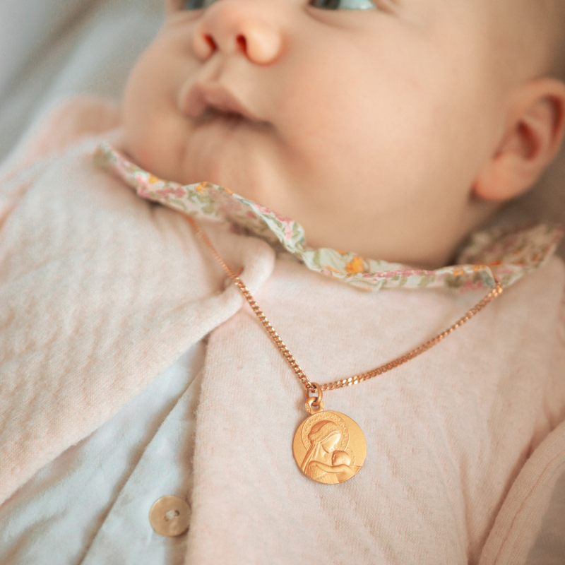Médaille de baptême Douce Mère