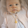 Médaille de baptême Douce Mère 9 carats