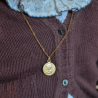 Médaille de baptême Douce Mère 9 carats