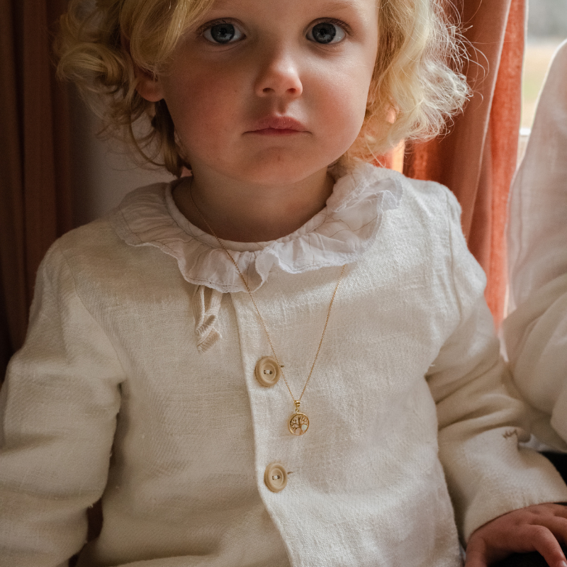 pendentif arbre de vie or et nacre