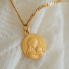 Médaille de baptême Douce Mère 9 carats