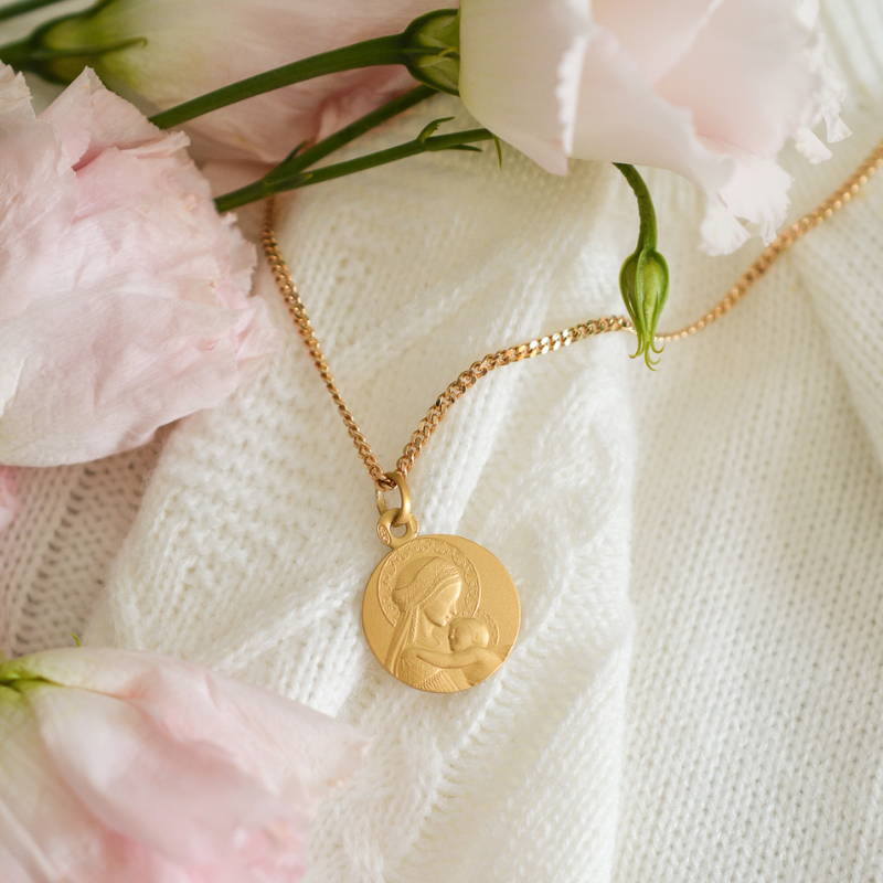 Médaille de baptême Douce Mère