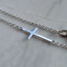 bracelet grande croix argent