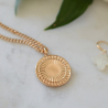 pendentif soleil plaqué or laudate
