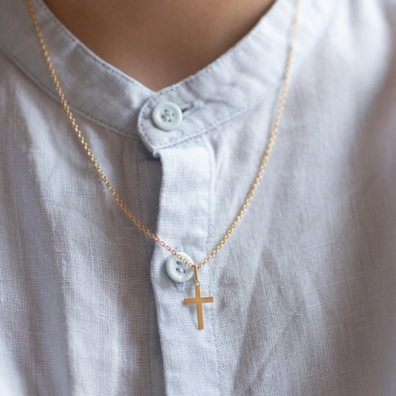 Mini croix de bapteme latine