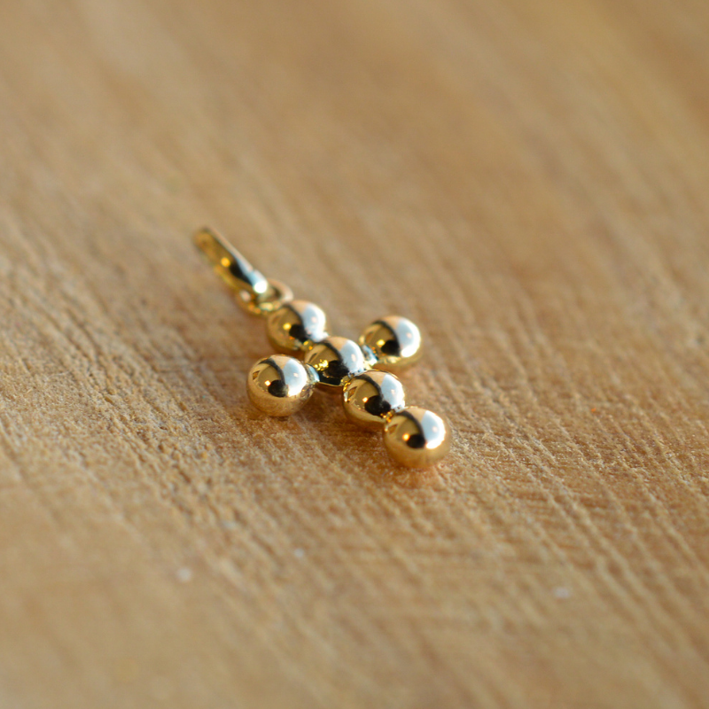 Pendentif Croix Célestine or jaune 18 carats