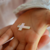 Pendentif Croix bâton nacre