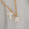 Pendentif Croix bâton nacre
