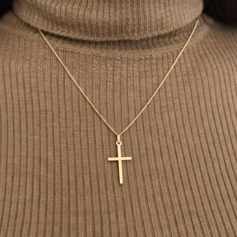 Pendentif Croix Héritage or