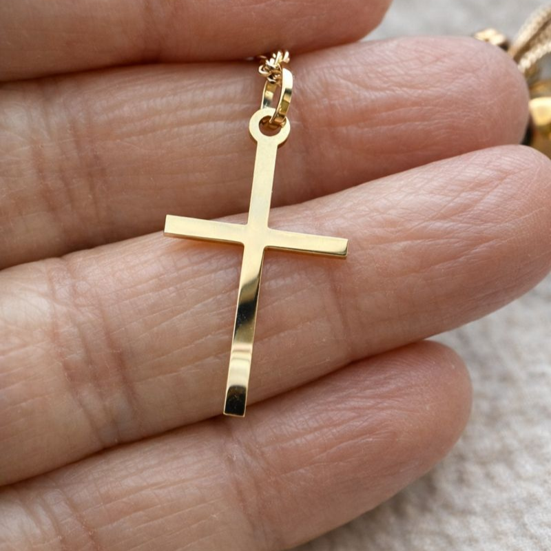 Pendentif Croix Héritage or