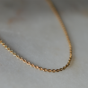 Chaîne bapteme 9carats forçat rond